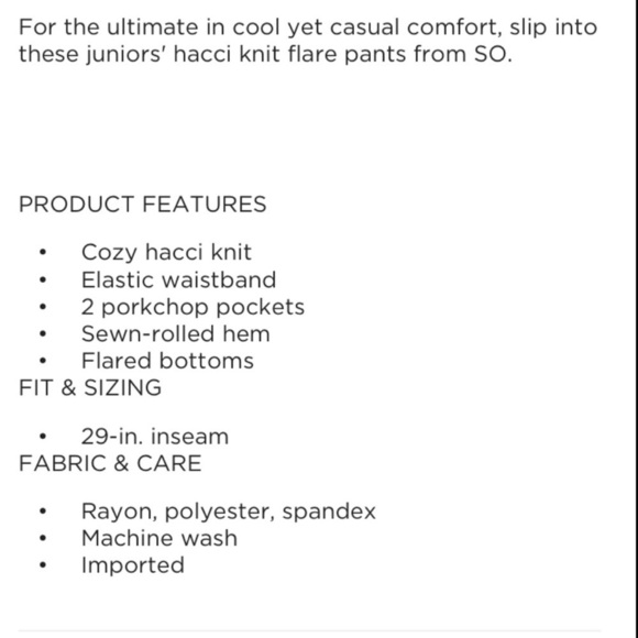 SO 1X maroon hacci knit flare high rise wide legs pant - Picture 9 of 16